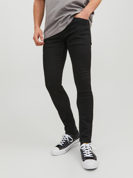 Jack & Jones Černé pánské skinny fit džíny Jack & Jones Liam