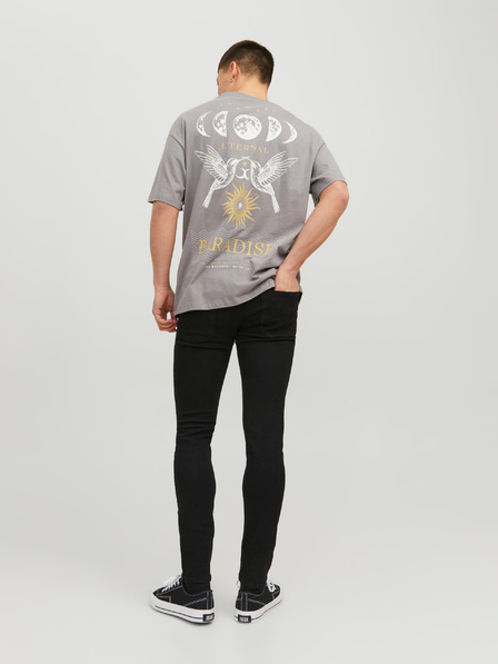Jack & Jones Černé pánské skinny fit džíny Jack & Jones Liam