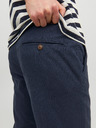 Jack & Jones Tmavě modré pánské zkrácené chino kalhoty Jack & Jones Marco