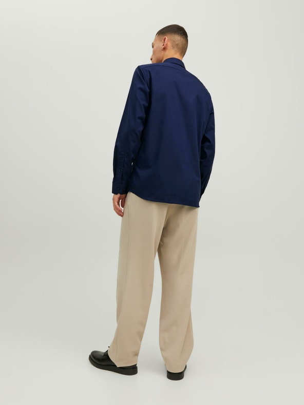 Jack & Jones Tmavě modrá pánská košile Jack & Jones Parker