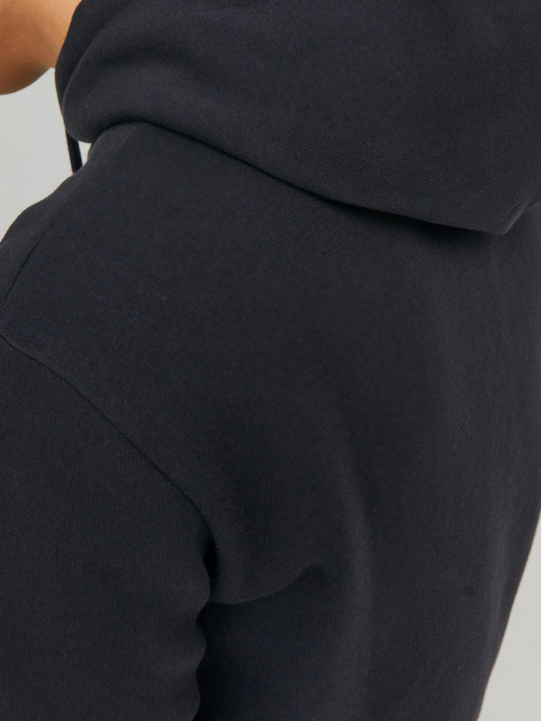 Jack & Jones Černá pánská mikina s kapucí Jack & Jones Corp