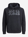Jack & Jones Černá pánská mikina s kapucí Jack & Jones Corp