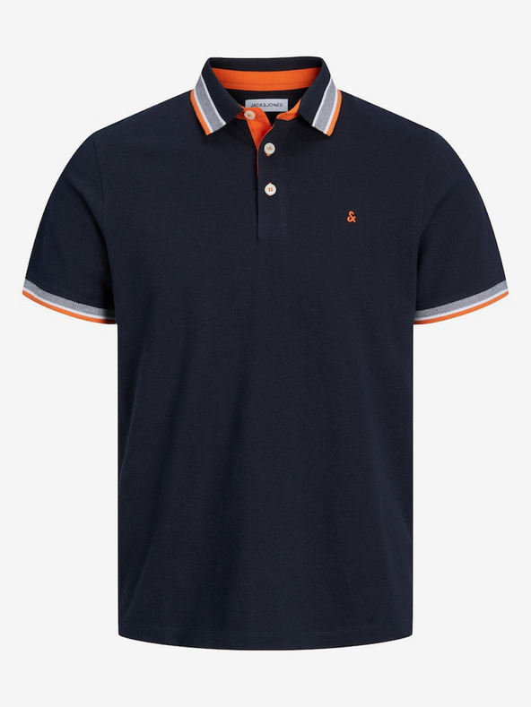 Jack & Jones Tmavě modré pánské polo tričko Jack & Jones Paulos