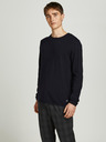 Jack & Jones Černý pánský basic svetr Jack & Jones Hill