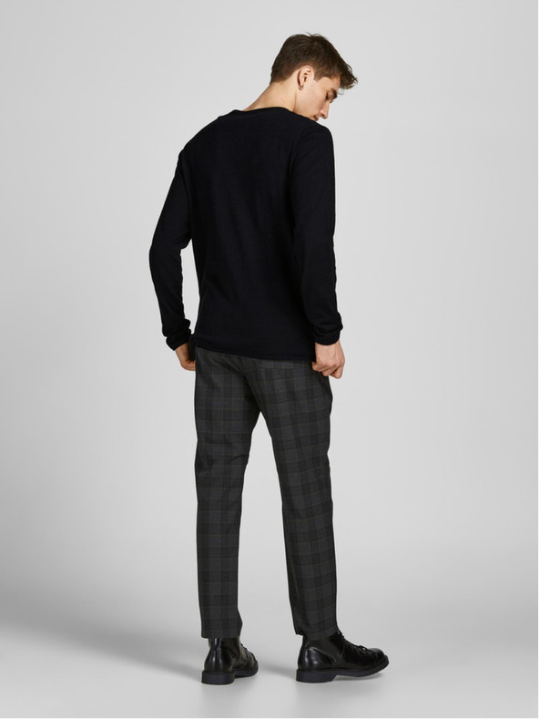 Jack & Jones Černý pánský basic svetr Jack & Jones Hill