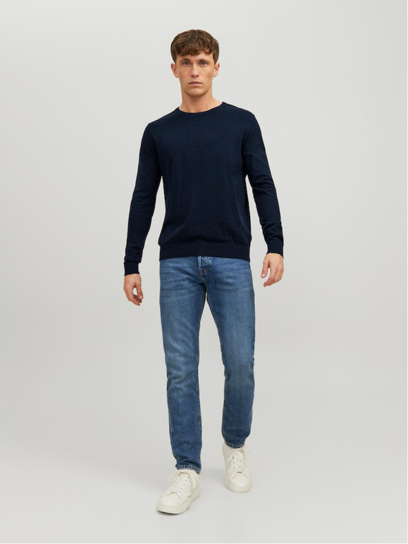 Jack & Jones Tmavě modrý pánský svetr Jack & Jones Emil