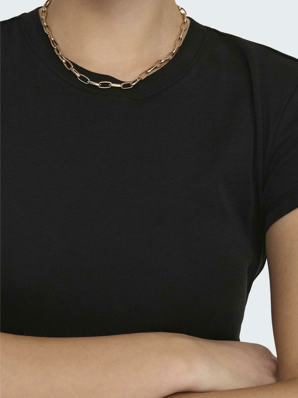 ONLY Černé dámské basic tričko ONLY Elina