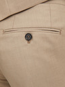 Jack & Jones Béžové pánské kalhoty s příměsí vlny Jack & Jones Solaris