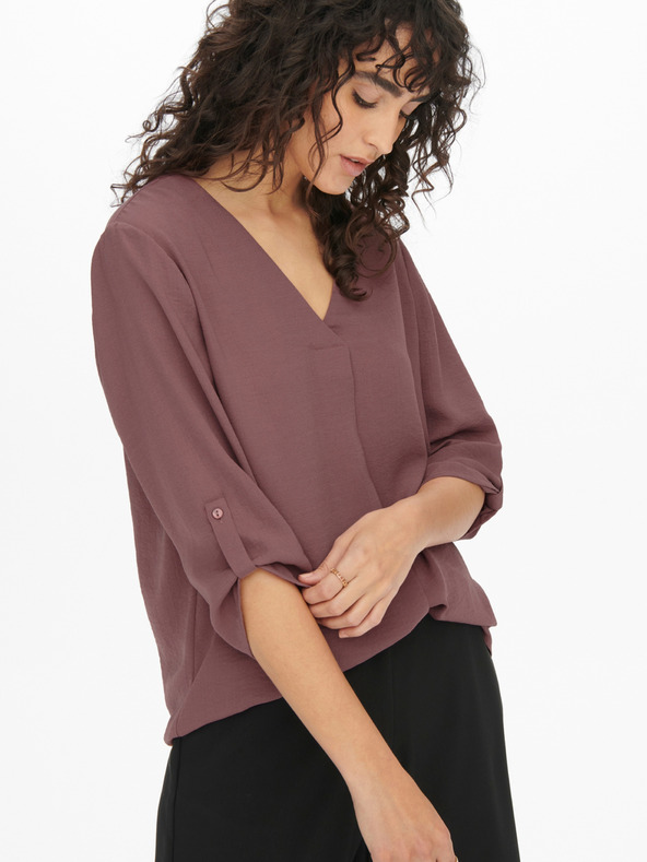 Jacqueline de Yong Tmavě růžová dámská halenka JDY Divya