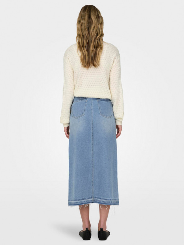 Jacqueline de Yong Světle modrá dámská džínová midi sukně JDY Bella