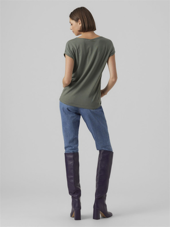 Vero Moda Zelené dámské tričko Vero Moda Ava