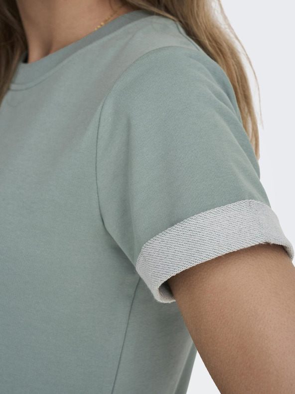 Jacqueline de Yong Světle zelené dámské mikinové šaty JDY Ivy