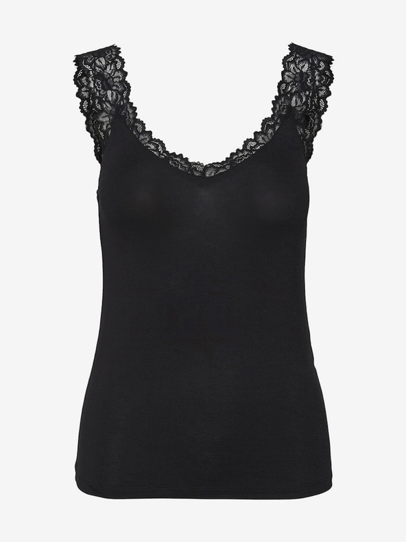 Vero Moda Černé dámské tílko Vero Moda Rosa