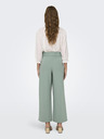 Jacqueline de Yong Světle zelené dámské široké kalhoty JDY Geggo