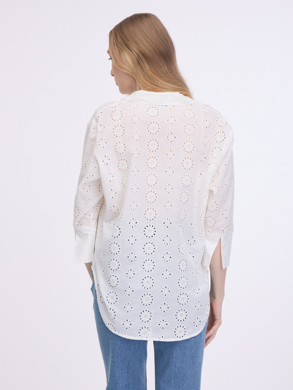 Jacqueline de Yong Krémová dámská košile JDY Tallie