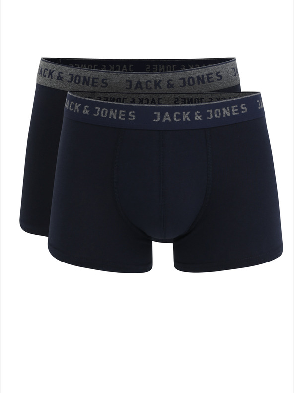 Jack & Jones Sada dvou tmavě modrých pánských boxerek Jack & Jones Vincent