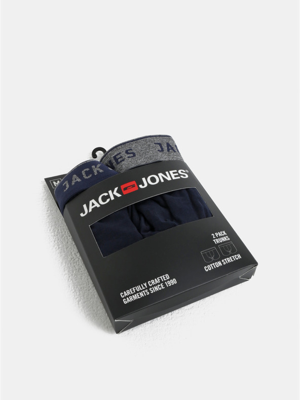 Jack & Jones Sada dvou tmavě modrých pánských boxerek Jack & Jones Vincent