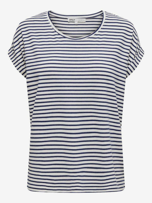 ONLY Modro-bílé dámské pruhované tričko ONLY Moster