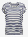 ONLY Modro-bílé dámské pruhované tričko ONLY Moster