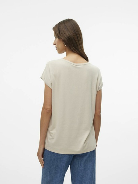 Vero Moda Béžové dámské tričko Vero Moda Lava