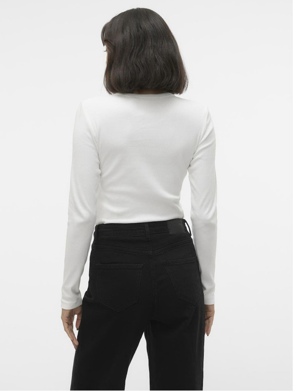 Vero Moda Bílé dámské tričko Vero Moda Chloe