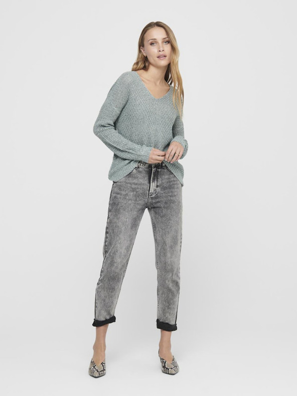 Jacqueline de Yong Světle zelený dámský svetr JDY New Megan