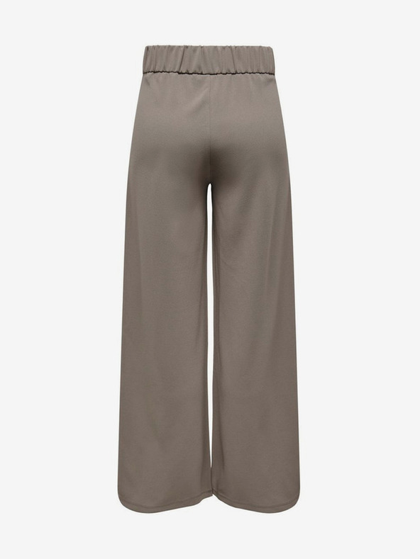 Jacqueline de Yong Hnědé široké kalhoty JDY Louis Ville