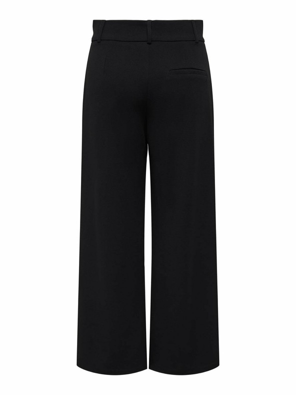 Jacqueline de Yong Černé dámské široké kalhoty JDY Geggo