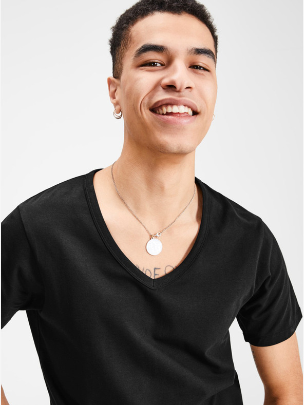 Jack & Jones Černé basic tričko Jack & Jones Basic
