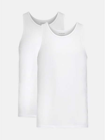 Jack & Jones Sada dvou bílých basic tílek Jack & Jones