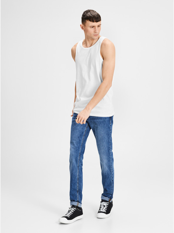 Jack & Jones Sada dvou bílých basic tílek Jack & Jones