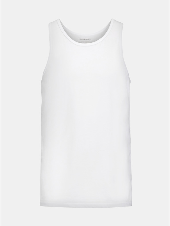 Jack & Jones Sada dvou bílých basic tílek Jack & Jones