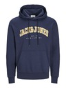 Jack & Jones Tmavě modrá pánská mikina s kapucí Jack & Jones Caleb