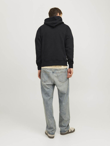 Jack & Jones Černá pánská mikina s kapucí Jack & Jones Elegacy