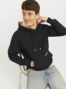 Jack & Jones Černá pánská mikina s kapucí Jack & Jones Elegacy