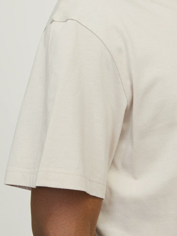 Jack & Jones Béžové pánské tričko Jack & Jones Legacy