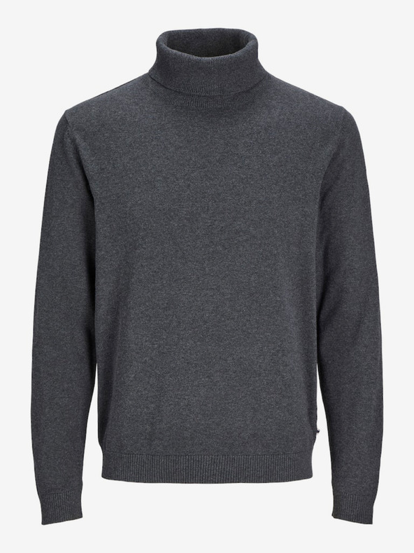 Jack & Jones Tmavě šedý pánský rolák Jack & Jones Basic