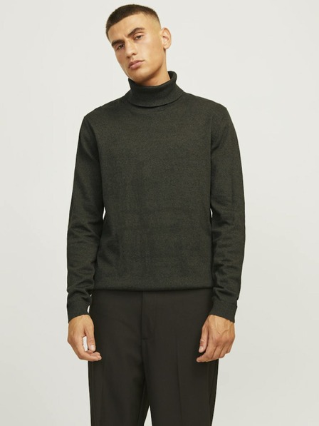 Jack & Jones Tmavě zelený pánský rolák Jack & Jones Basic