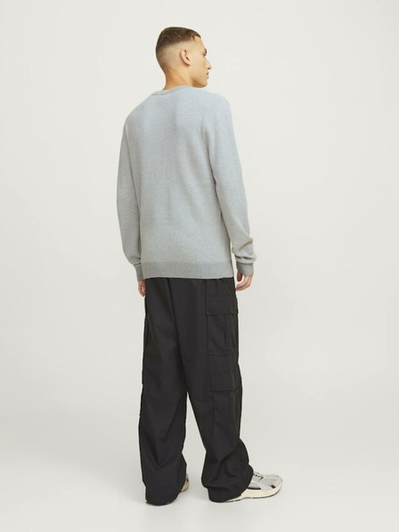 Jack & Jones Světle šedý pánský svetr Jack & Jones Globe