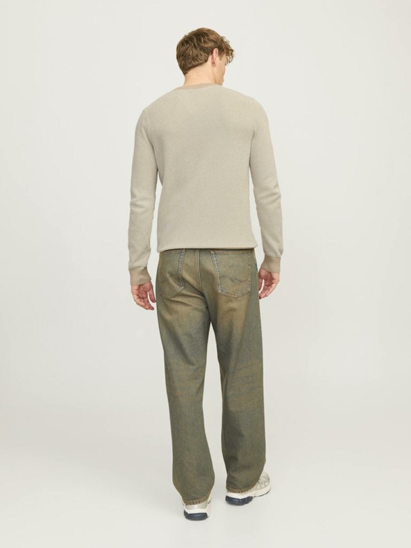 Jack & Jones Béžový pánský svetr Jack & Jones Globe