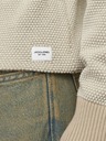 Jack & Jones Béžový pánský svetr Jack & Jones Globe