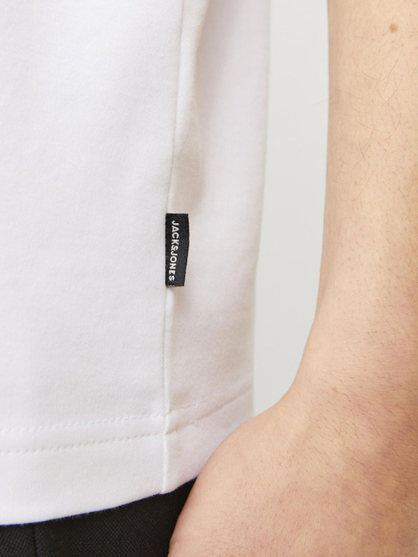 Jack & Jones Bílé pánské tričko Jack & Jones