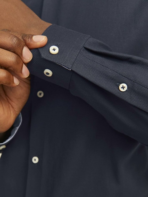 Jack & Jones Tmavě modrá pánská košile Jack & Jones Parker