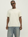 Jack & Jones Krémové pánské tričko Jack & Jones Frederiks JORFREDERIKSBERG