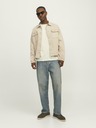 Jack & Jones Krémové pánské tričko Jack & Jones Frederiks JORFREDERIKSBERG