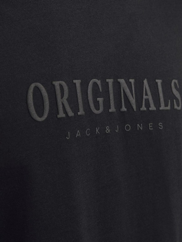 Jack & Jones Černé pánské tričko Jack & Jones Frederiks