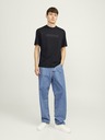 Jack & Jones Černé pánské tričko Jack & Jones Frederiks