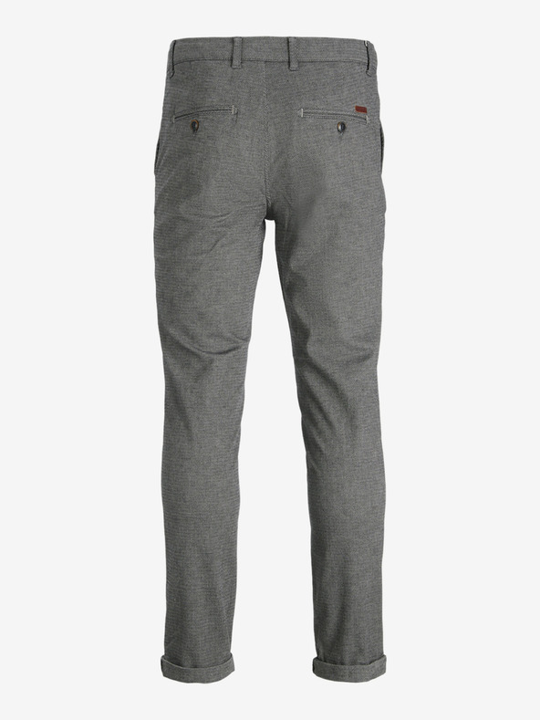 Jack & Jones Šedé pánské chino kalhoty Jack & Jones Marco