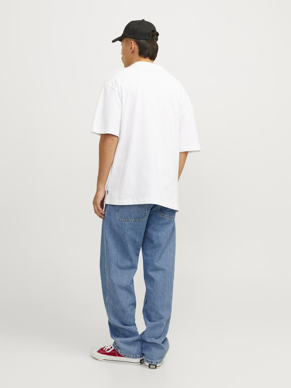 Jack & Jones Modré pánské wide fit džíny Jack & Jones Glenn