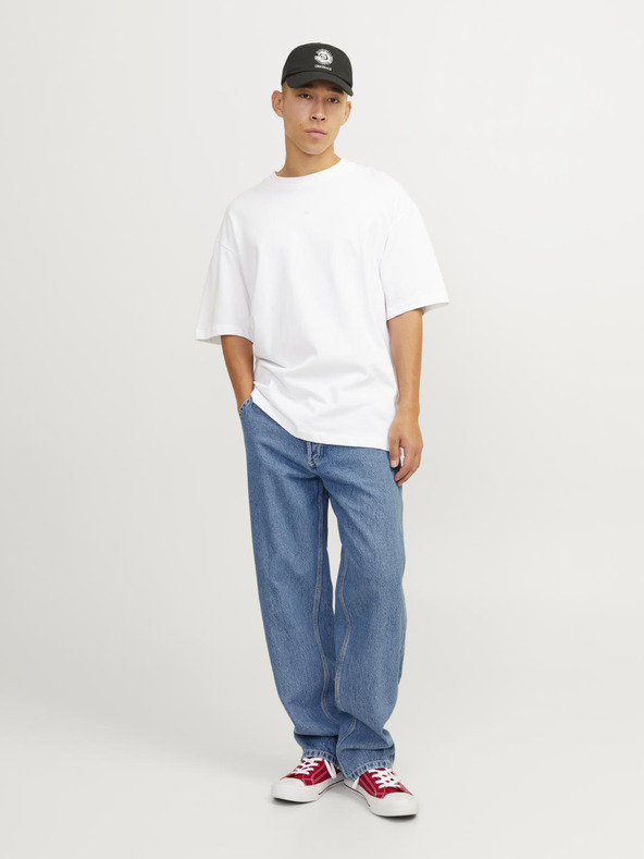 Jack & Jones Modré pánské wide fit džíny Jack & Jones Glenn